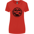 A Skull in Thorns Gothic Christ Jesus Womens Wider Cut T-Shirt Red