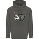A Sleeping Badger Childrens Kids Hoodie Storm Grey