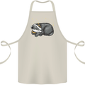 A Sleeping Badger Cotton Apron 100% Organic Natural