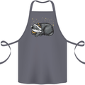 A Sleeping Badger Cotton Apron 100% Organic Steel