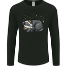 A Sleeping Badger Mens Long Sleeve T-Shirt Black