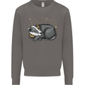 A Sleeping Badger Mens Sweatshirt Jumper Charcoal