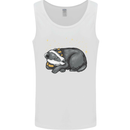 A Sleeping Badger Mens Vest Tank Top White