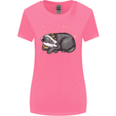 A Sleeping Badger Womens Wider Cut T-Shirt Azalea
