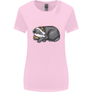 A Sleeping Badger Womens Wider Cut T-Shirt Light Pink