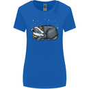 A Sleeping Badger Womens Wider Cut T-Shirt Royal Blue