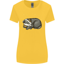 A Sleeping Badger Womens Wider Cut T-Shirt Yellow