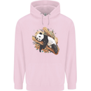 A Sleeping Panda Bear Ecology Animals Childrens Kids Hoodie Light Pink