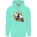 A Sleeping Panda Bear Ecology Animals Childrens Kids Hoodie Peppermint