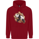 A Sleeping Panda Bear Ecology Animals Childrens Kids Hoodie Red