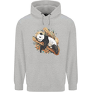 A Sleeping Panda Bear Ecology Animals Childrens Kids Hoodie Sports Grey