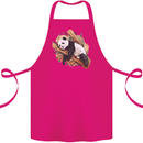 A Sleeping Panda Bear Ecology Animals Cotton Apron 100% Organic Pink