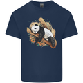 A Sleeping Panda Bear Ecology Animals Kids T-Shirt Childrens Navy Blue