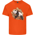 A Sleeping Panda Bear Ecology Animals Kids T-Shirt Childrens Orange