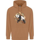 A Sleeping Panda Bear Ecology Animals Mens 80% Cotton Hoodie Caramel Latte