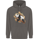 A Sleeping Panda Bear Ecology Animals Mens 80% Cotton Hoodie Charcoal