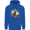 A Sleeping Panda Bear Ecology Animals Mens 80% Cotton Hoodie Royal Blue