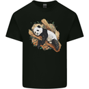 A Sleeping Panda Bear Ecology Animals Mens Cotton T-Shirt Tee Top Black