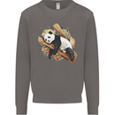 A Sleeping Panda Bear Ecology Animals Mens Sweatshirt Jumper Charcoal