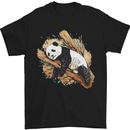 A Sleeping Panda Bear Ecology Animals Mens T-Shirt Cotton Gildan Black