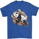 A Sleeping Panda Bear Ecology Animals Mens T-Shirt Cotton Gildan Royal Blue
