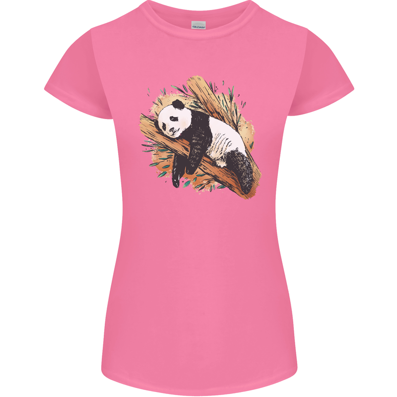 A Sleeping Panda Bear Ecology Animals Womens Petite Cut T-Shirt Azalea