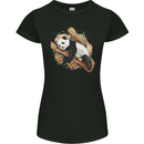 A Sleeping Panda Bear Ecology Animals Womens Petite Cut T-Shirt Black