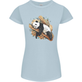 A Sleeping Panda Bear Ecology Animals Womens Petite Cut T-Shirt Light Blue