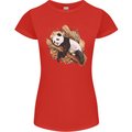 A Sleeping Panda Bear Ecology Animals Womens Petite Cut T-Shirt Red