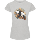 A Sleeping Panda Bear Ecology Animals Womens Petite Cut T-Shirt Sports Grey