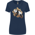 A Sleeping Panda Bear Ecology Animals Womens Wider Cut T-Shirt Navy Blue