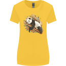 A Sleeping Panda Bear Ecology Animals Womens Wider Cut T-Shirt Yellow