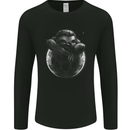 A Sloth On the Moon Mens Long Sleeve T-Shirt Black