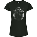A Sloth On the Moon Womens Petite Cut T-Shirt Black