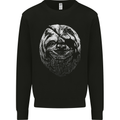 A Sloth With an Eye Patch Mens Sweatshirt Jumper Black