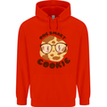 A Smart Cookie Funny Food Nerd Geek Maths Childrens Kids Hoodie Bright Red