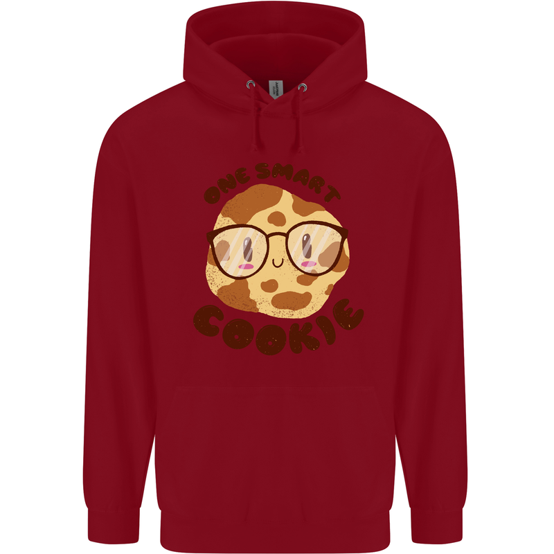 A Smart Cookie Funny Food Nerd Geek Maths Childrens Kids Hoodie Red