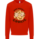A Smart Cookie Funny Food Nerd Geek Maths Kids Sweatshirt Jumper Bright Red