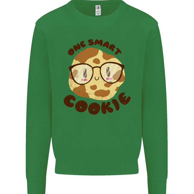 A Smart Cookie Funny Food Nerd Geek Maths Kids Sweatshirt Jumper Irish Green