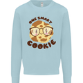 A Smart Cookie Funny Food Nerd Geek Maths Kids Sweatshirt Jumper Light Blue