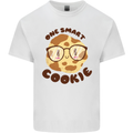 A Smart Cookie Funny Food Nerd Geek Maths Kids T-Shirt Childrens White