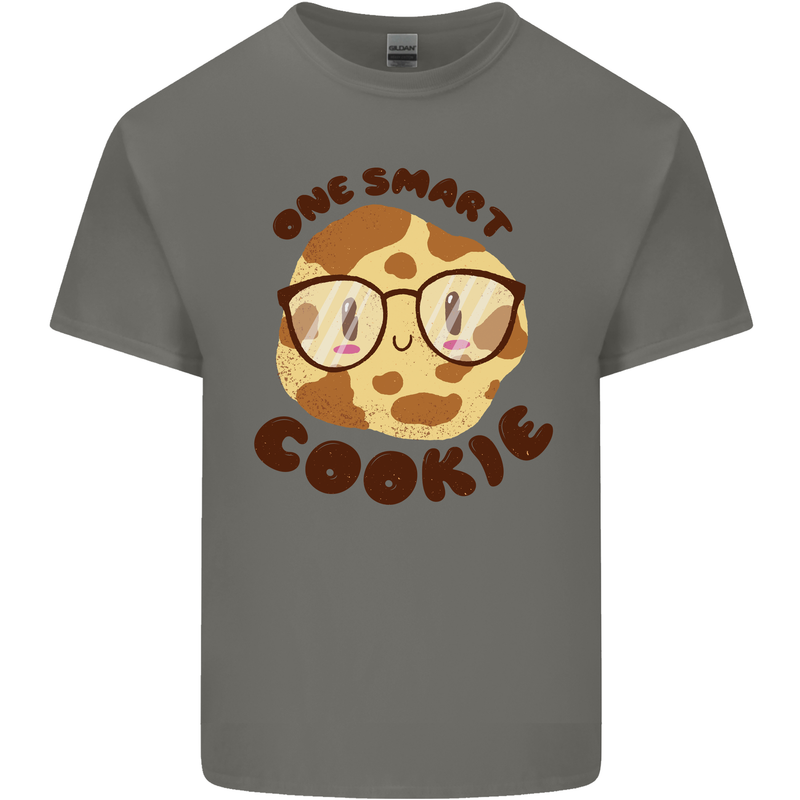 A Smart Cookie Funny Food Nerd Geek Maths Mens Cotton T-Shirt Tee Top Charcoal