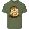 A Smart Cookie Funny Food Nerd Geek Maths Mens Cotton T-Shirt Tee Top Military Green