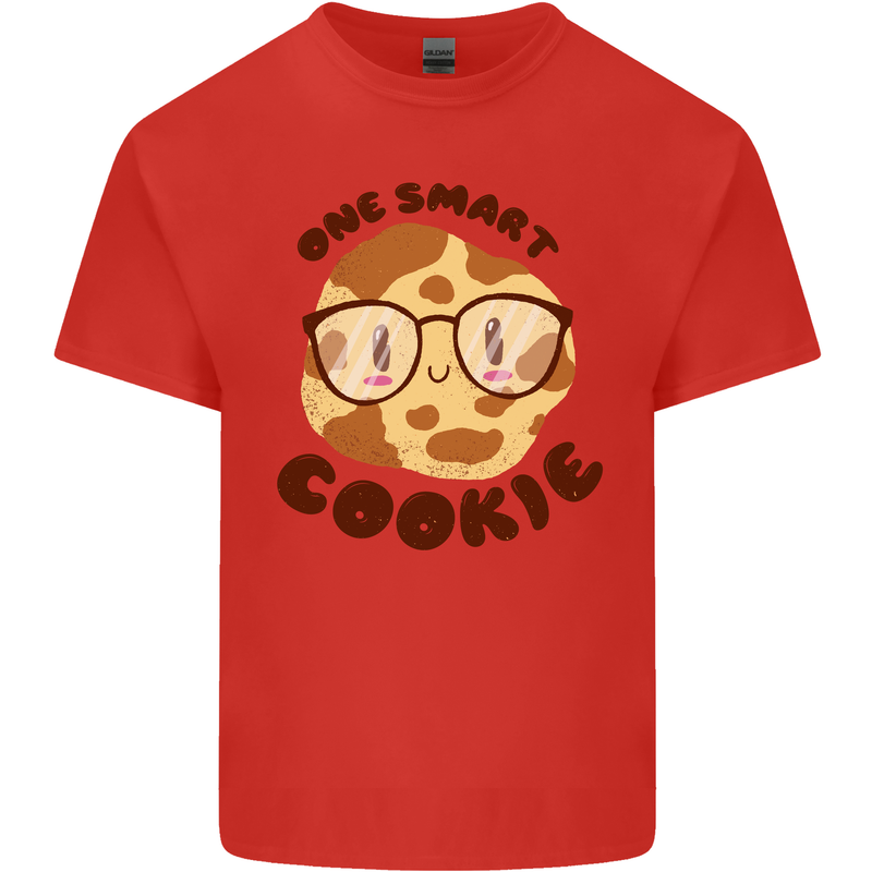 A Smart Cookie Funny Food Nerd Geek Maths Mens Cotton T-Shirt Tee Top Red