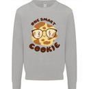 A Smart Cookie Funny Food Nerd Geek Maths Mens Sweatshirt Jumper Sports Grey