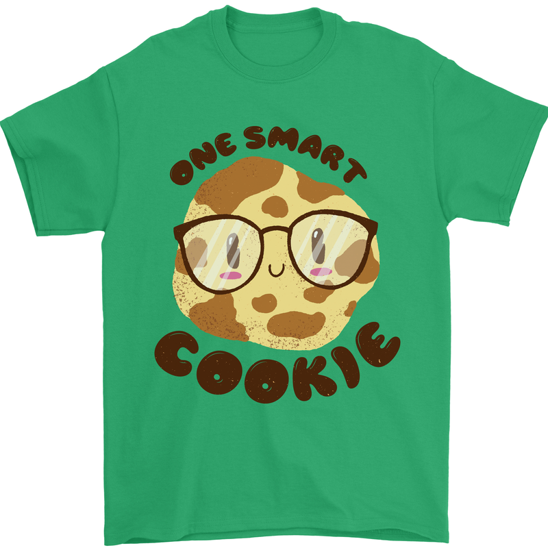 A Smart Cookie Funny Food Nerd Geek Maths Mens T-Shirt 100% Cotton Irish Green