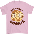 A Smart Cookie Funny Food Nerd Geek Maths Mens T-Shirt 100% Cotton Light Pink