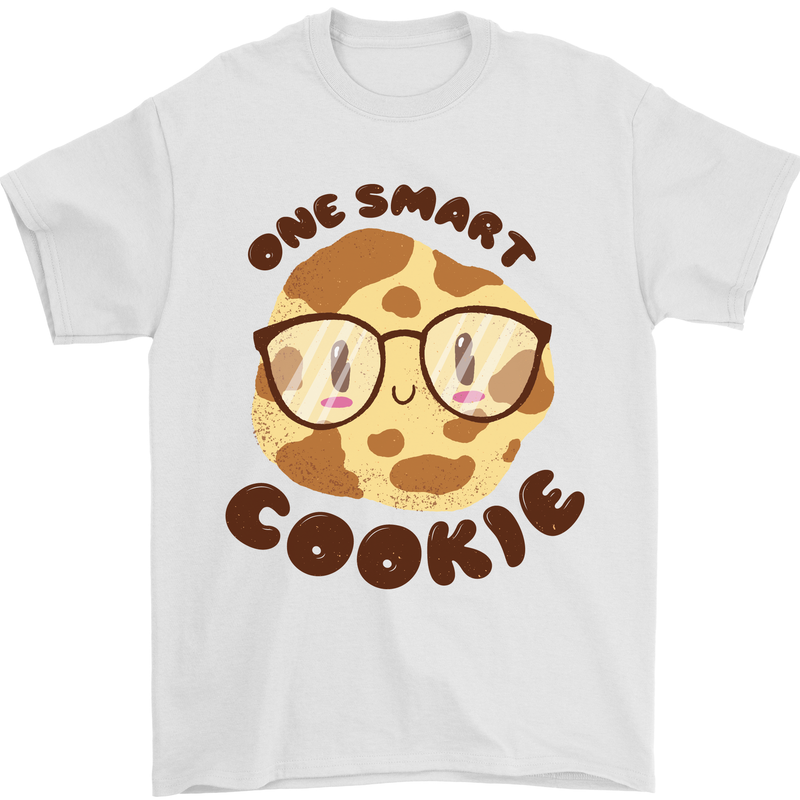 A Smart Cookie Funny Food Nerd Geek Maths Mens T-Shirt 100% Cotton White