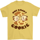 A Smart Cookie Funny Food Nerd Geek Maths Mens T-Shirt 100% Cotton Yellow