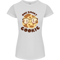 A Smart Cookie Funny Food Nerd Geek Maths Womens Petite Cut T-Shirt White